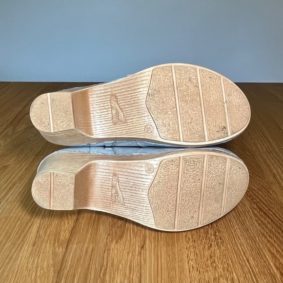 Dansko Maria Boot Light Grey Gray Nubuck Leather US 8.5 EU 39 Womens - Picture 11 of 15